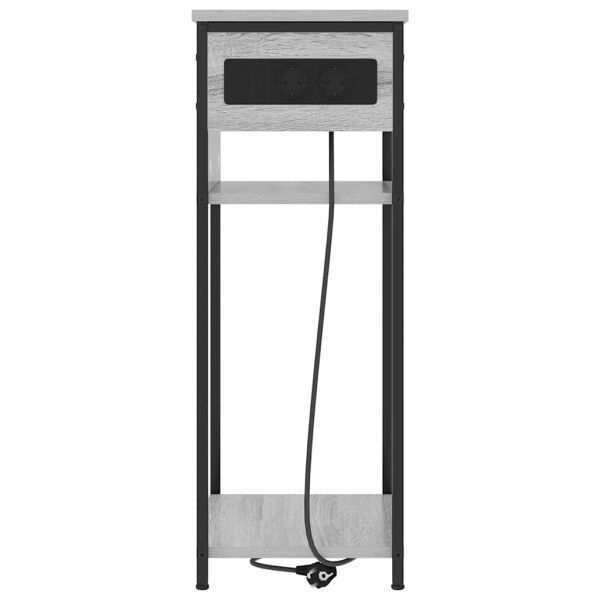 Нощен шкаф Сив Сонома 41 x 28 x 76 см Инженерно дърво