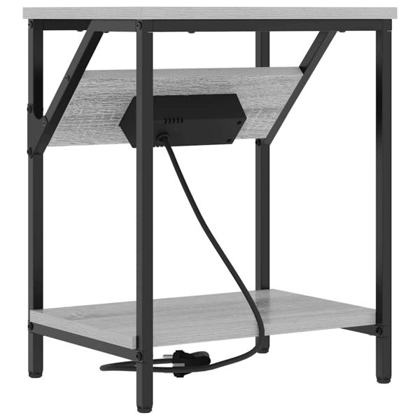 Нощен шкаф Сив Сонома 38 x 30 x 48 см Инженерно дърво