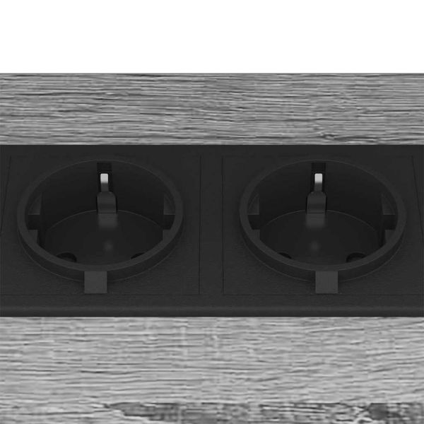 Нощен шкаф 2 pcs Сив Сонома 38 x 30 x 48 см Инженерно дърво