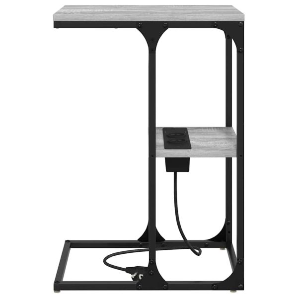 Нощен шкаф Сив Сонома 41,5 x 26 x 60,5 см Инженерно дърво