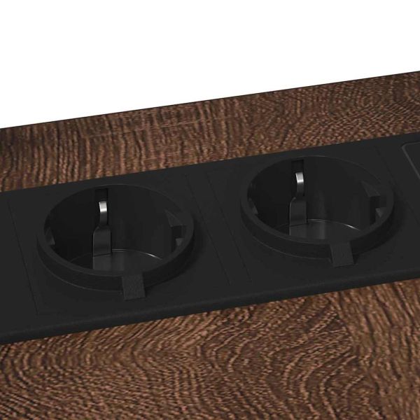 Нощен шкаф Кафяв дъб 41,5 x 26 x 60,5 см Инженерно дърво