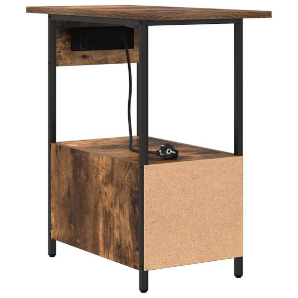 Нощен шкаф с чекмедже Димян дъб 60 x 30 x 61 см Инженерно дърво