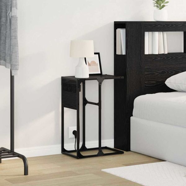 Нощен шкаф Черния дъб 41,5 x 26 x 60,5 см Инженерно дърво