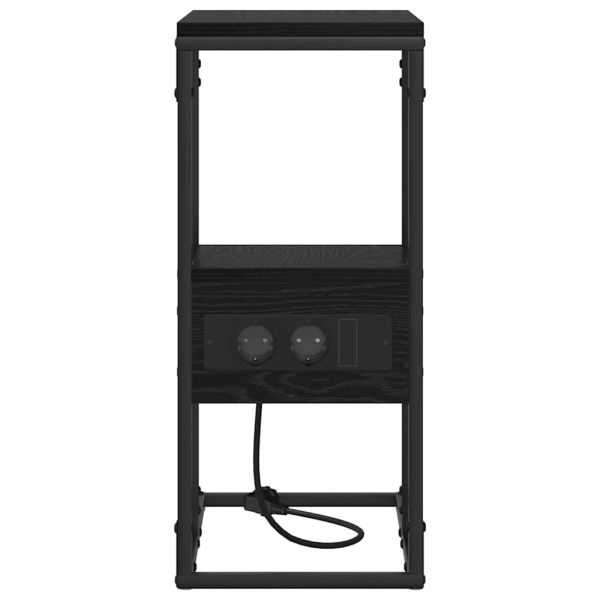 Нощен шкаф Черния дъб 41,5 x 26 x 60,5 см Инженерно дърво