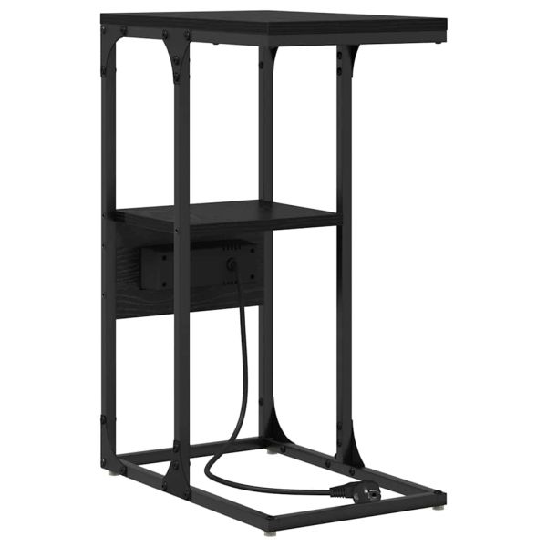 Нощен шкаф Черния дъб 41,5 x 26 x 60,5 см Инженерно дърво