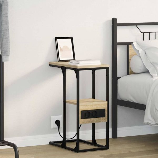 Нощен шкаф дъб сонома 41.5 x 26 x 60.5 см Инженерно дърво