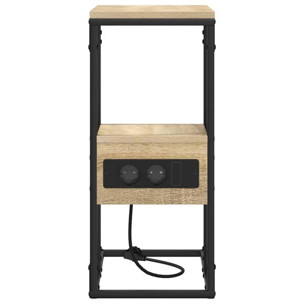 Нощен шкаф дъб сонома 41.5 x 26 x 60.5 см Инженерно дърво