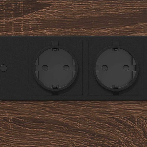 Нощен шкаф Кафяв дъб 41.5 x 26 x 60.5 см Инженерно дърво