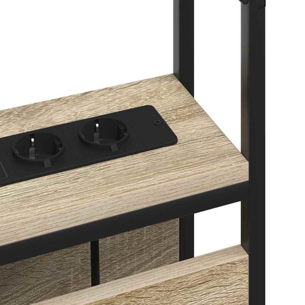 Табла за съхранение с рафт дъб сонома 75 cm Инженерно дърво