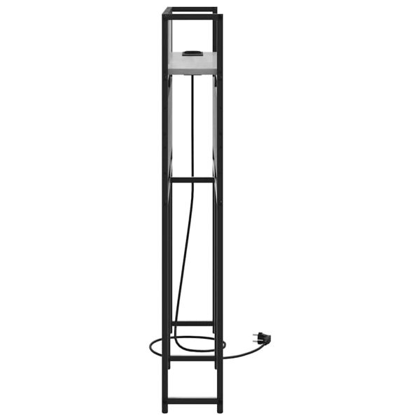 Табла за съхранение с рафт Сив сонома 75 cm Инженерно дърво