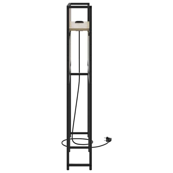 Табла за съхранение с рафт дъб сонома 90 cm Инженерно дърво