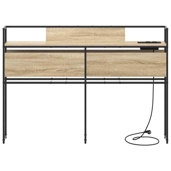 Табла за съхранение с рафт дъб сонома 120 cm Инженерно дърво