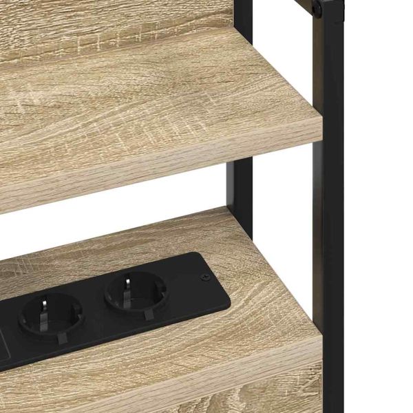 Облегалка за глава с рафт дъб сонома 75 cm Инженерно дърво