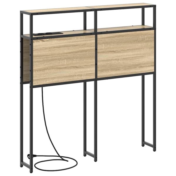 Табла за съхранение с рафт дъб сонома 80 cm Инженерно дърво