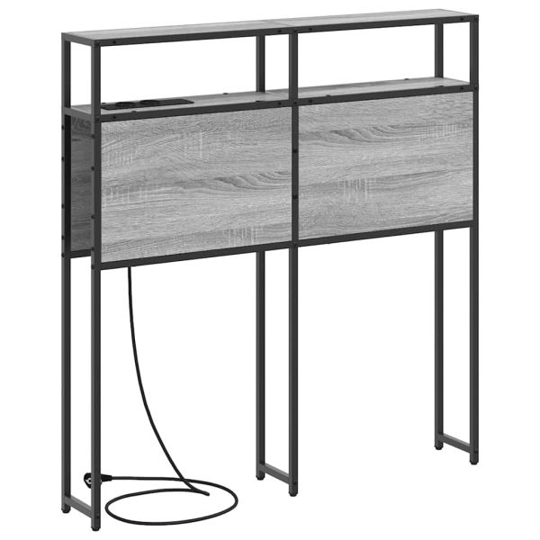 Табла за съхранение с рафт Сив сонома 100 cm Инженерно дърво