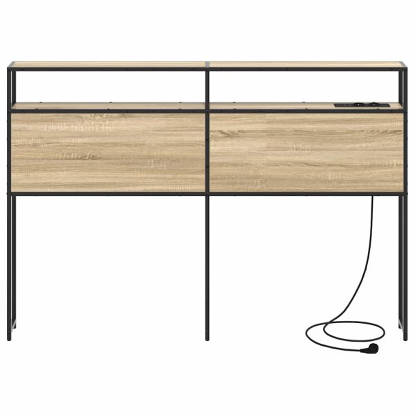 Табла за съхранение с рафт дъб сонома 135 cm Инженерно дърво