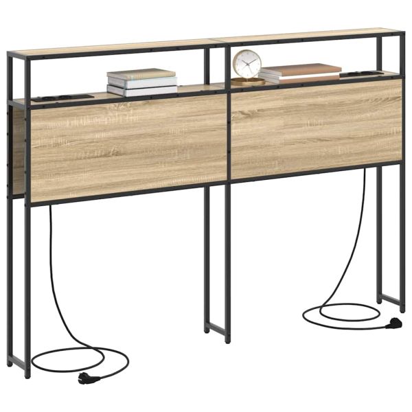 Табла за съхранение с рафт дъб сонома 150 cm Инженерно дърво