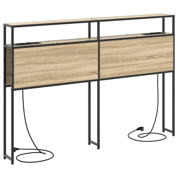 Табла за съхранение с рафт дъб сонома 160 cm Инженерно дърво