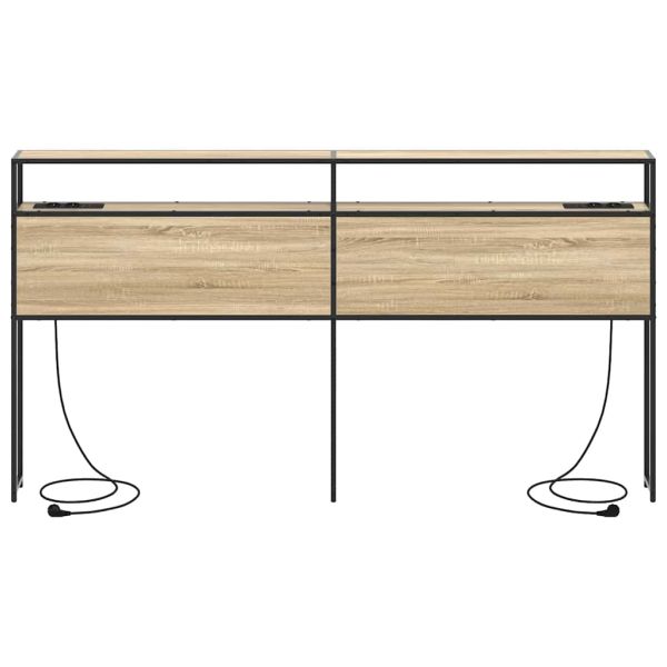 Табла за съхранение с рафт дъб сонома 180 cm Инженерно дърво