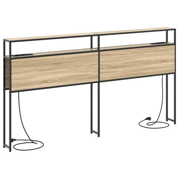 Табла за съхранение с рафт дъб сонома 180 cm Инженерно дърво