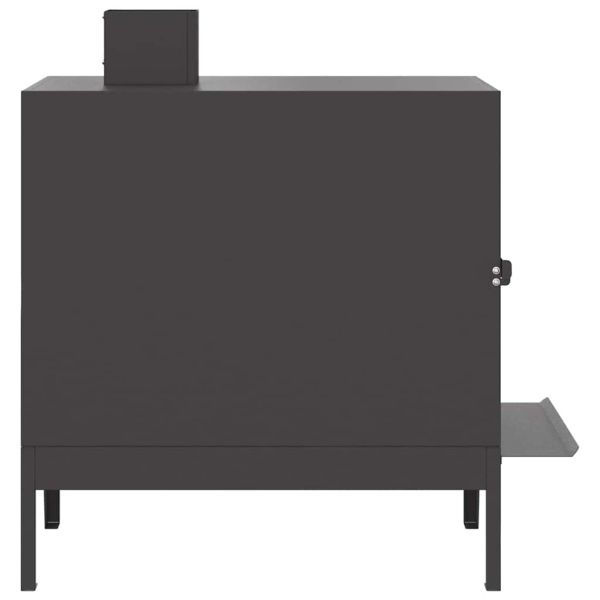 Къмпинг котлон Черно 35 x 50 x 60 см Студено валцована стомана