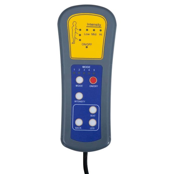 Изправящ масажен стол, тъмнозелен, текстил