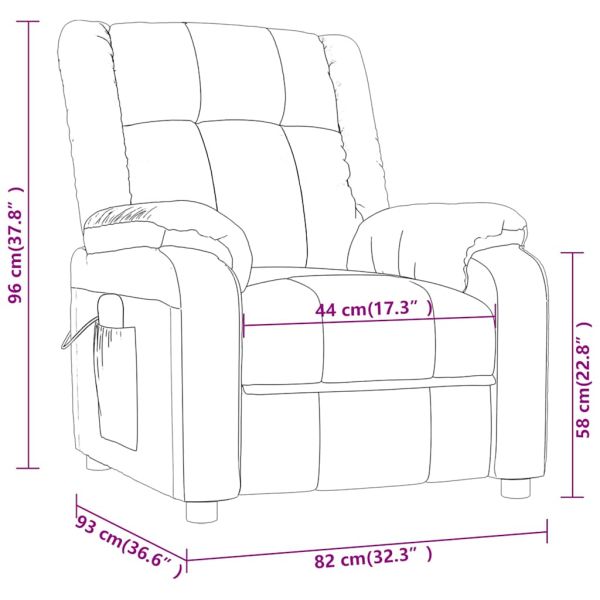 Масажен стол Тъмнокафяв 82 x 93 x 96 см текстил