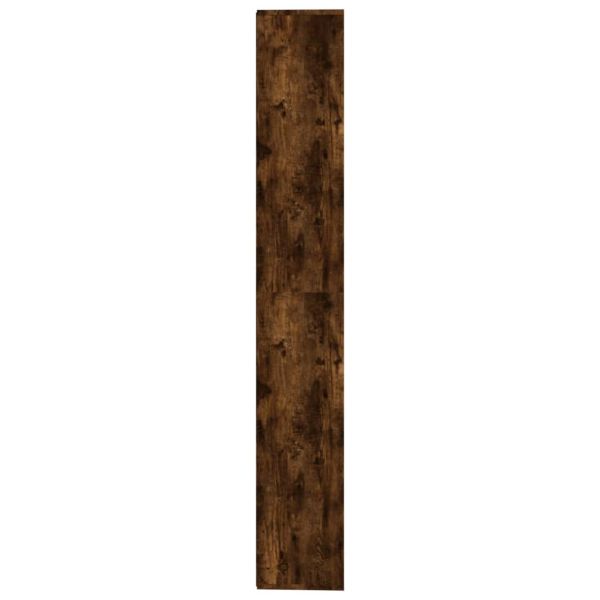 Библиотека, опушен дъб, 155x24x160 см