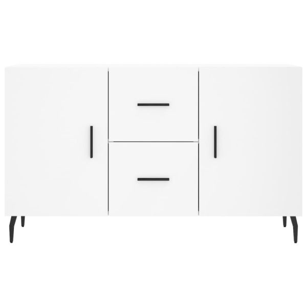 Сайдборд, бял, 100x36x60 см, инженерно дърво