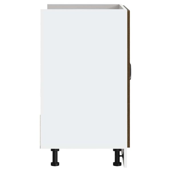 Шкаф за мивка, Lucca, кафяв дъб, инженерно дърво