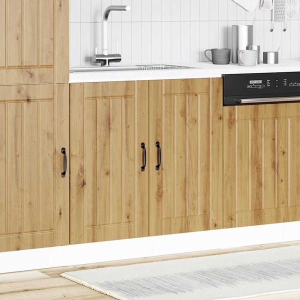 Шкаф за мивка, Lucca, дъб артизан, инженерно дърво