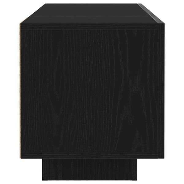 ТВ шкаф Черно 160 x 35 x 40 см Инженерно дърво