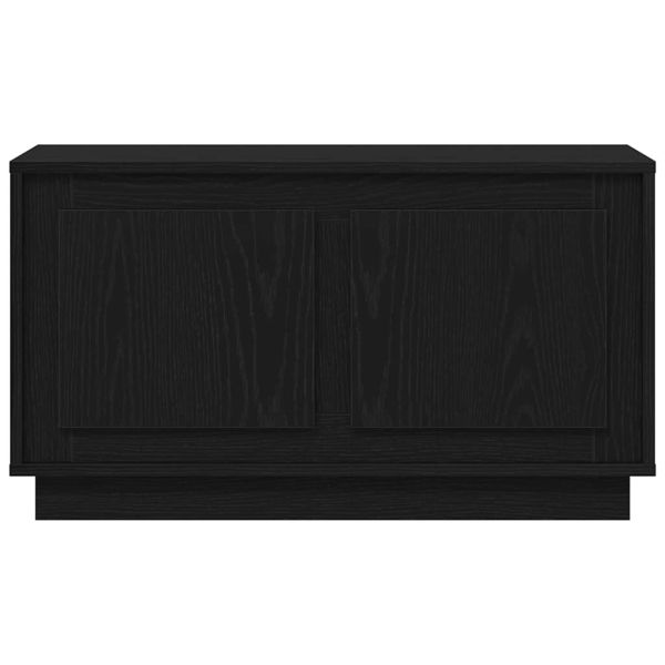 ТВ шкаф Черен дъб 80 x 35 x 45 cm Инженерно дърво