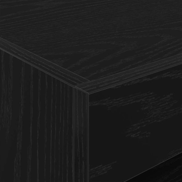 Нощен шкаф 2 pcs Черния дъб 50 x 40 x 45 cm Инженерно дърво