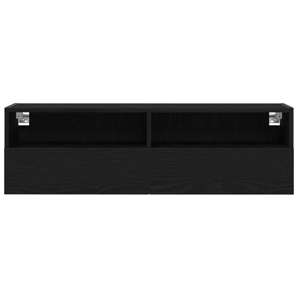 TV стенен шкаф Черния дъб 100 x 30 x 30 cm Инженерно дърво