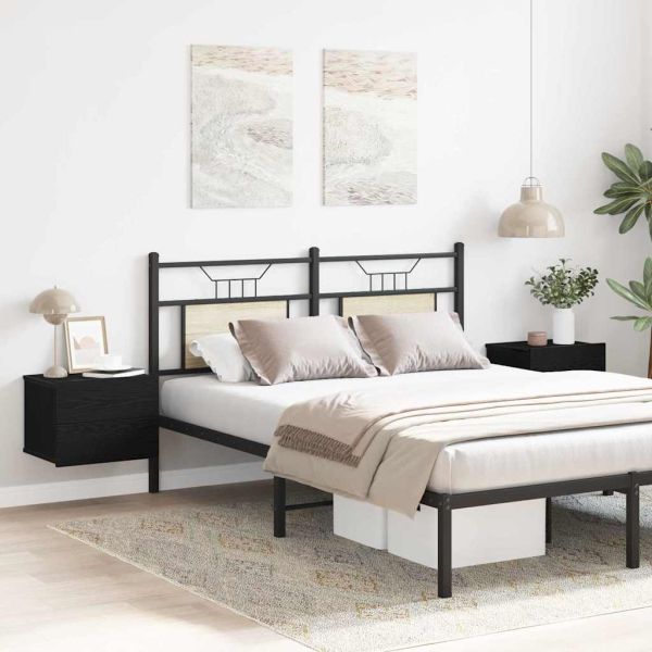 Нощен шкаф 2 pcs Черния дъб 40 x 30 x 30 см Инженерно дърво