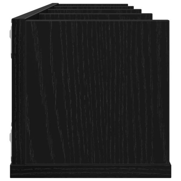 Стенен рафт с рафт Черния дъб 100 x 18 x 18 см Инженерно дърво