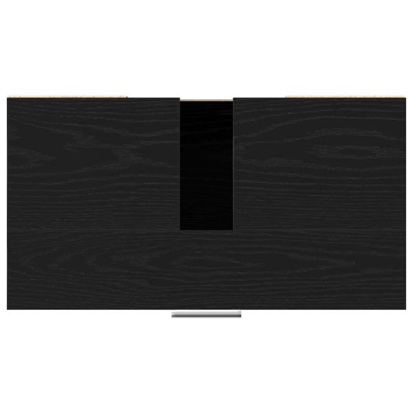 Шкаф за баня с рафт Черния дъб 60 x 32 x 54 см Инженерно дърво