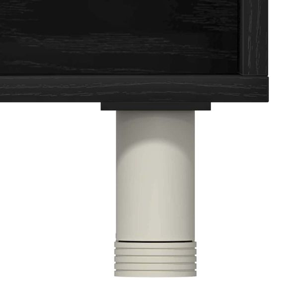 Шкаф за баня с рафт Черния дъб 60 x 32 x 54 см Инженерно дърво