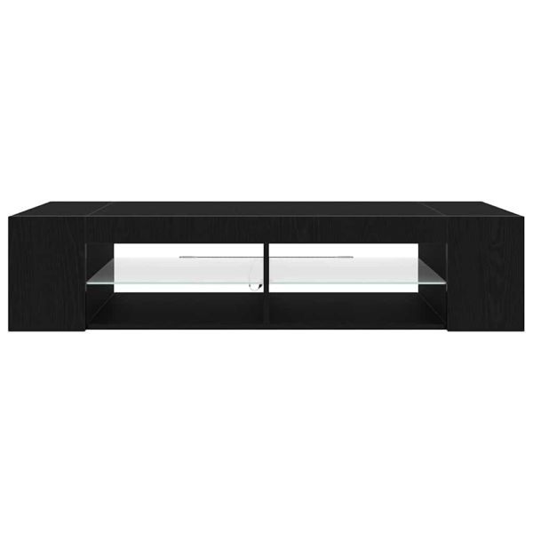 ТВ шкаф Черния дъб 135 x 39 x 30 см Инженерно дърво