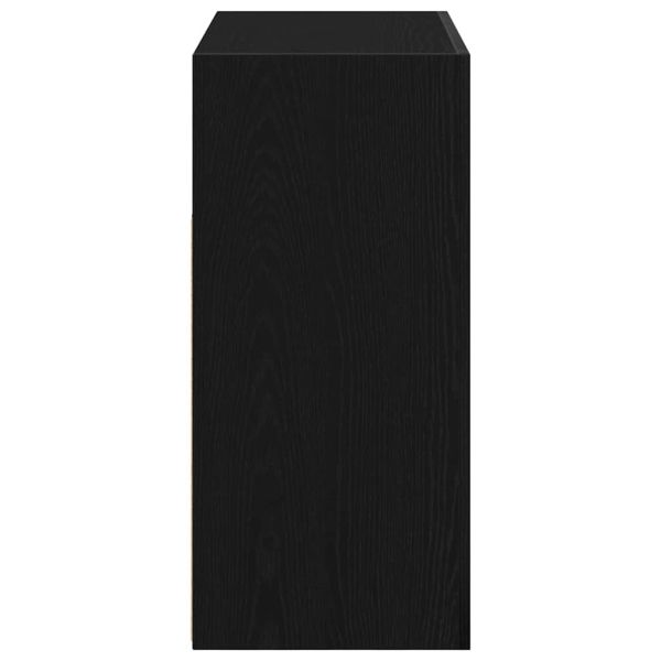 Служебен шкаф Черно 80 x 35 x 75 cm Инженерно дърво