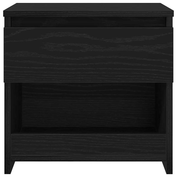 Нощен шкаф 2 pcs Черния дъб 40 x 30 x 39 см Инженерно дърво