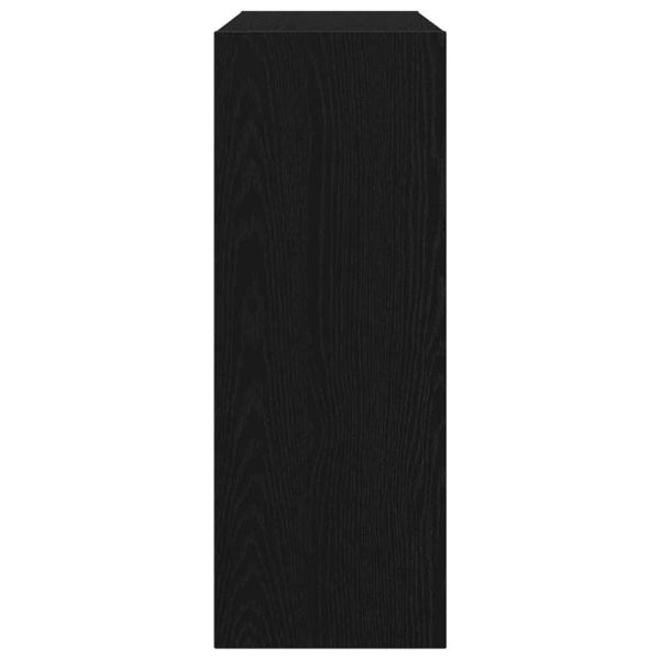 Конзолна маса Черен дъб 105 x 30 x 80 см Инженерно дърво