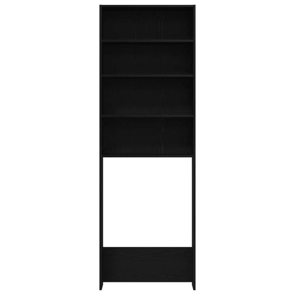 Шкаф за пералня Черния дъб 64 x 24 x 190 см Инженерно дърво