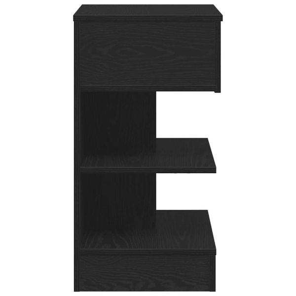 Нощен шкаф 2 pcs Черния дъб 40 x 35 x 65 см Инженерно дърво