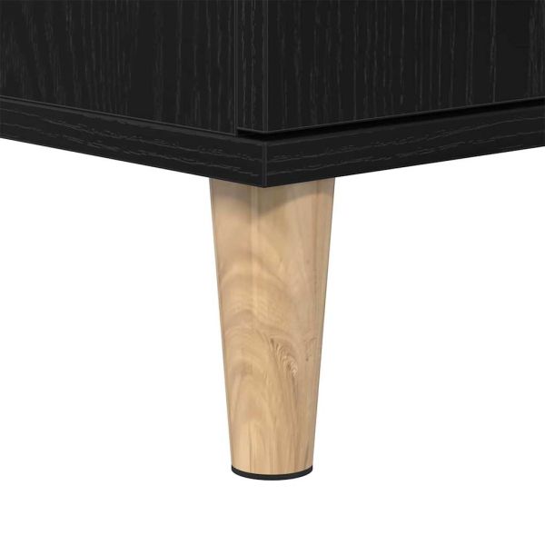 Шкаф за баня с рафт Черния дъб 30 x 30 x 190 см Инженерно дърво