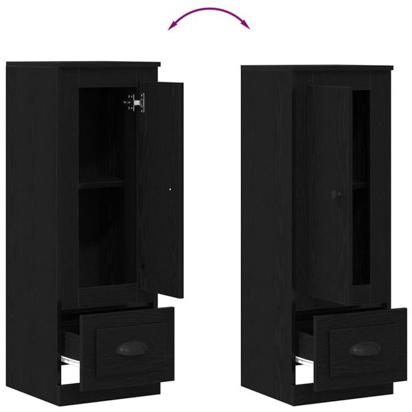 Висок шкаф Черния дъб 36 x 35.5 x 103.5 см Инженерно дърво