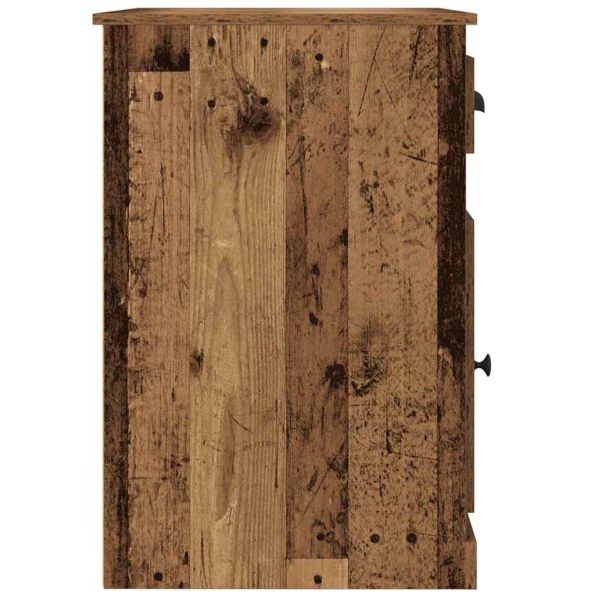 Бюро с чекмедже Старо дърво 50 x 115 x 75 см Инженерно дърво