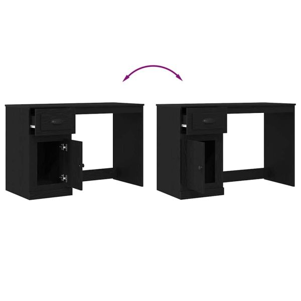 Бюро с чекмедже Черния дъб 50 x 115 x 75 см Инженерно дърво