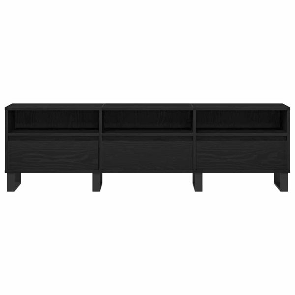 ТВ шкаф Черния дъб 150 x 30 x 44,5 см Инженерно дърво